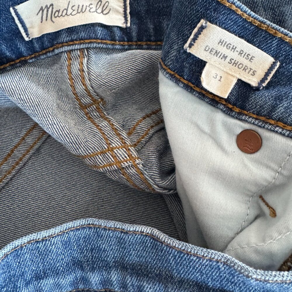 Madewell High-rise Denim Short Size 31 - Picture 3 of 4
